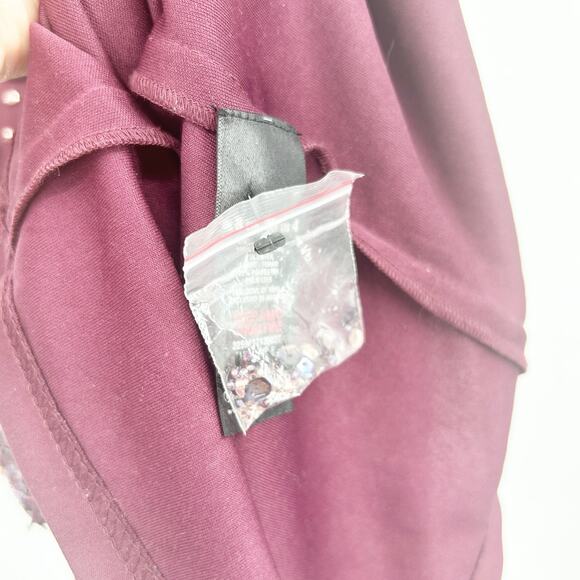 NEW Miss Selfridge Womens Party Evening Beaded Sequin Mini Dress Size 4 Purple‎ - Picture 8 of 11